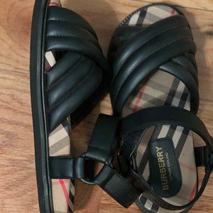 Kid's Burberry Clangley Check Sandals